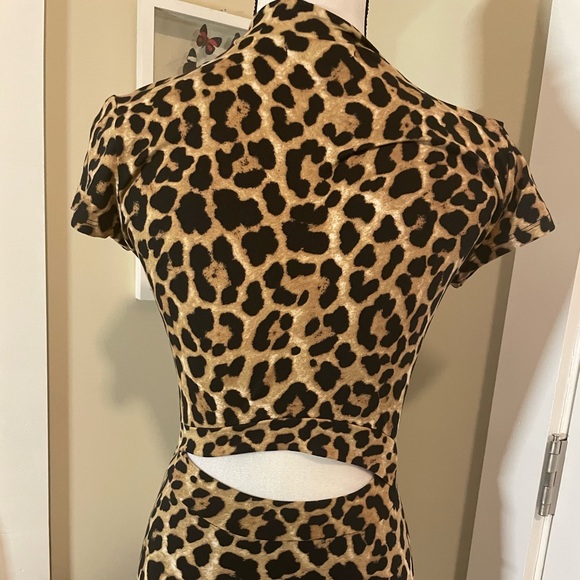 Scary Spice Leopard Print Maxi Dress - Picture 4 of 9